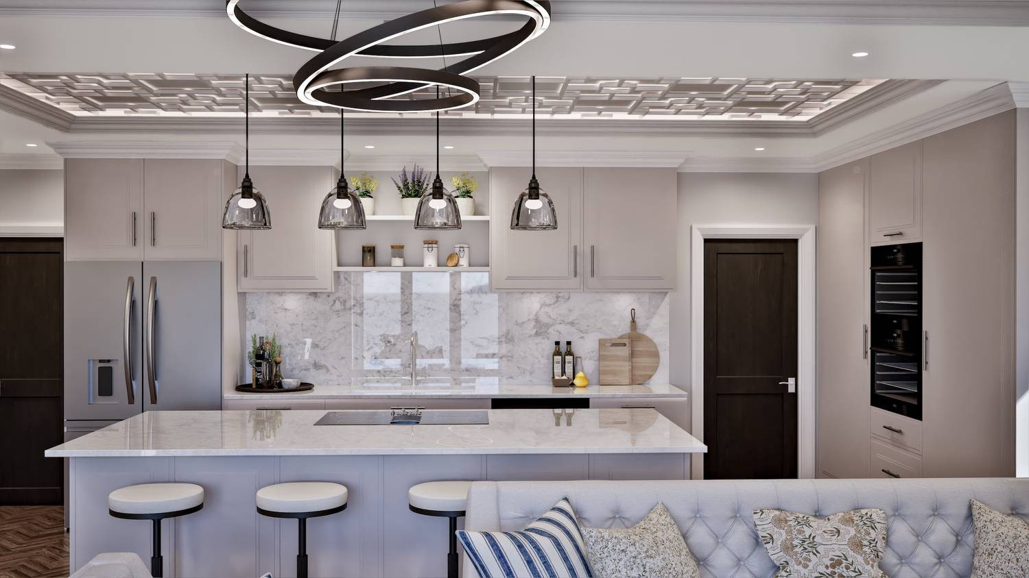 The kitchen at The Residences, Bray