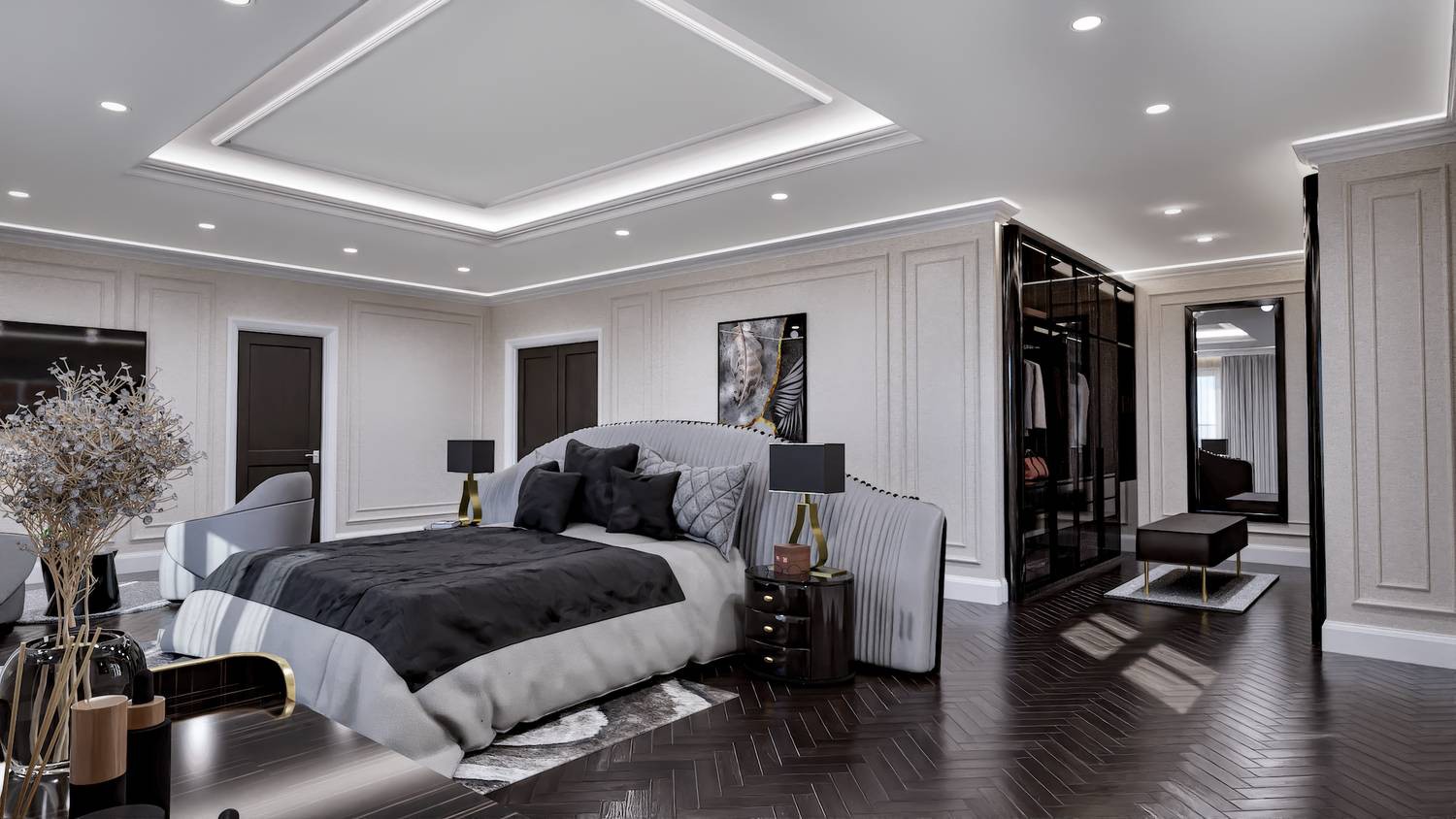 The principal bedroom suite at The Residences, Bray