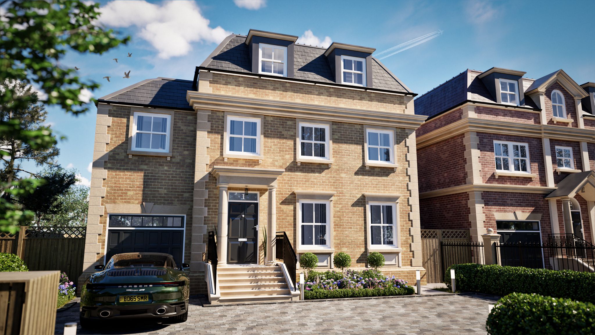Plot 1 elevation — The Residences, Bray