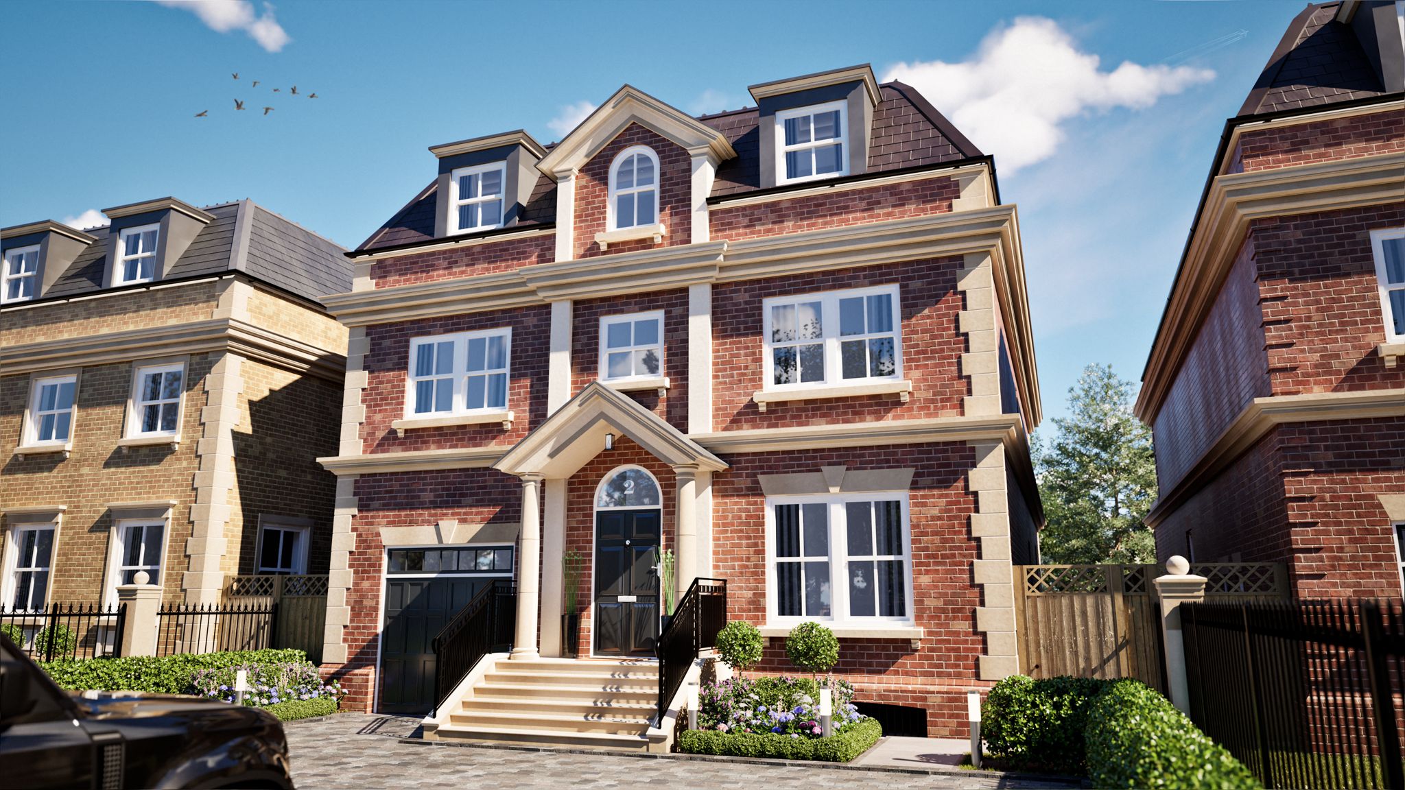 Plot 2 elevation — The Residences, Bray