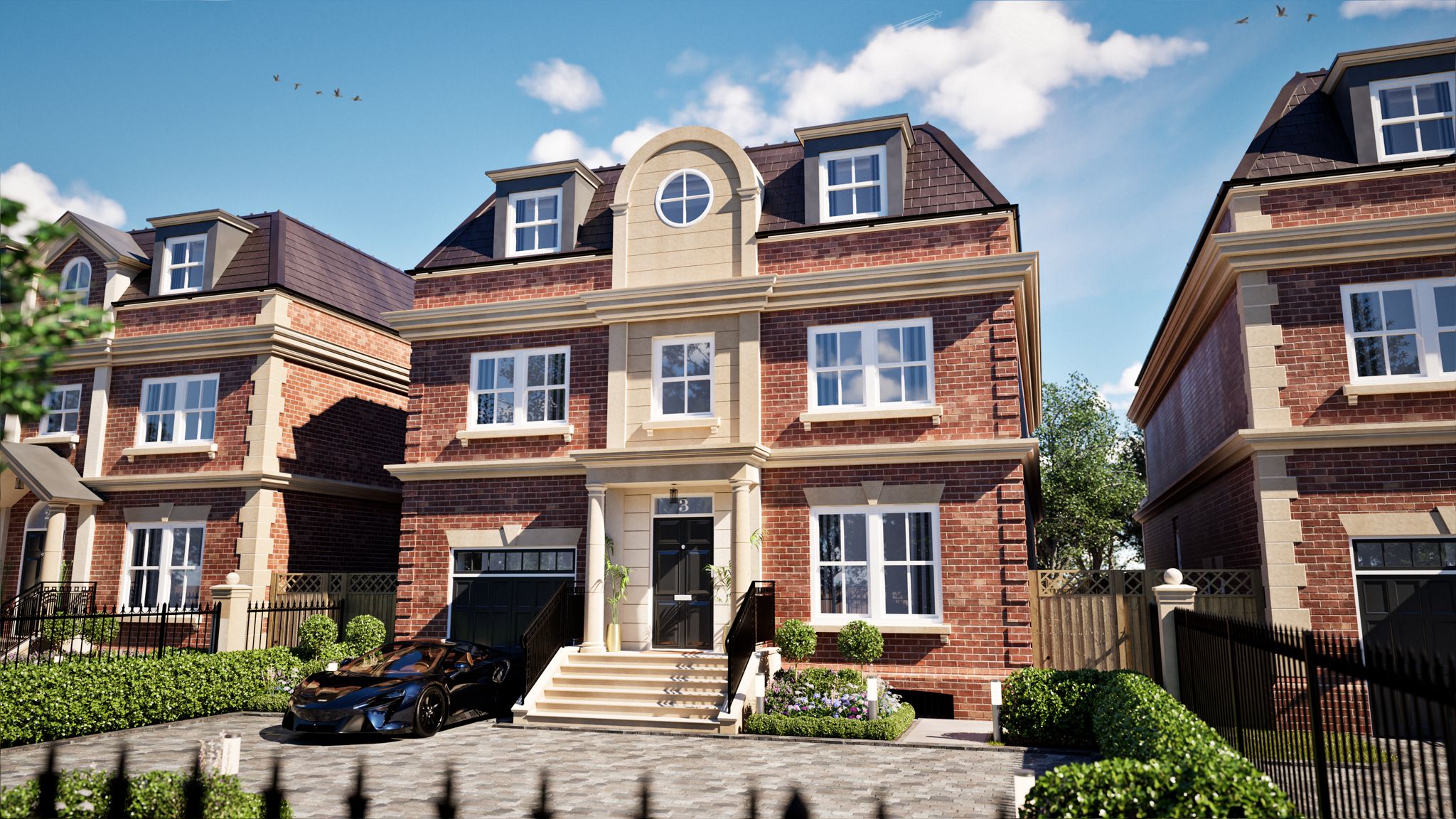 Plot 3 elevation — The Residences, Bray