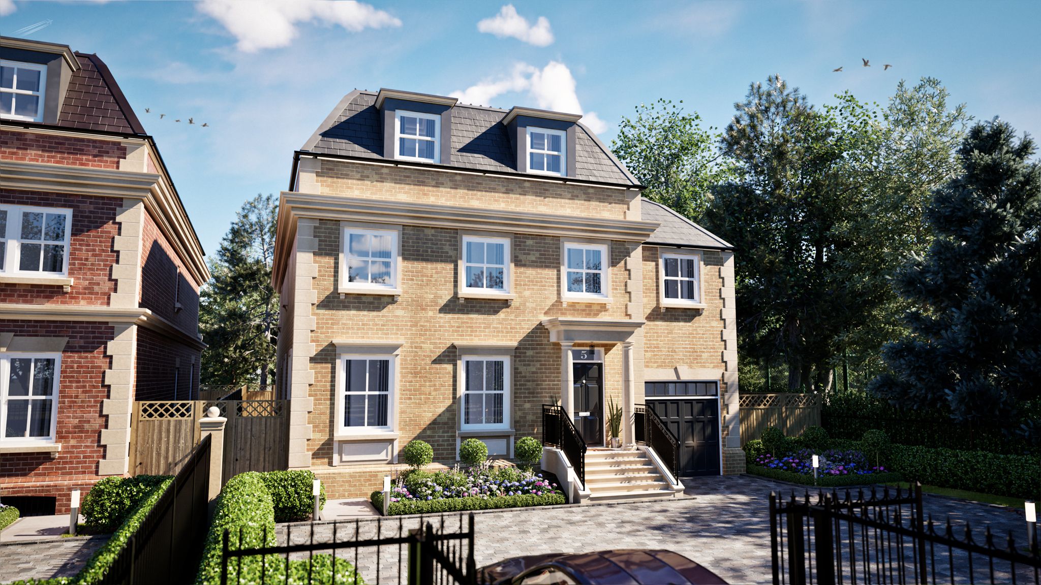 Plot 5 elevation — The Residences, Bray